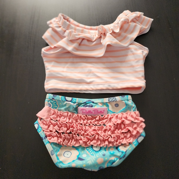 Ruffle Butts 3 piece swimsuit sz 12-18 months - Picture 3 of 11